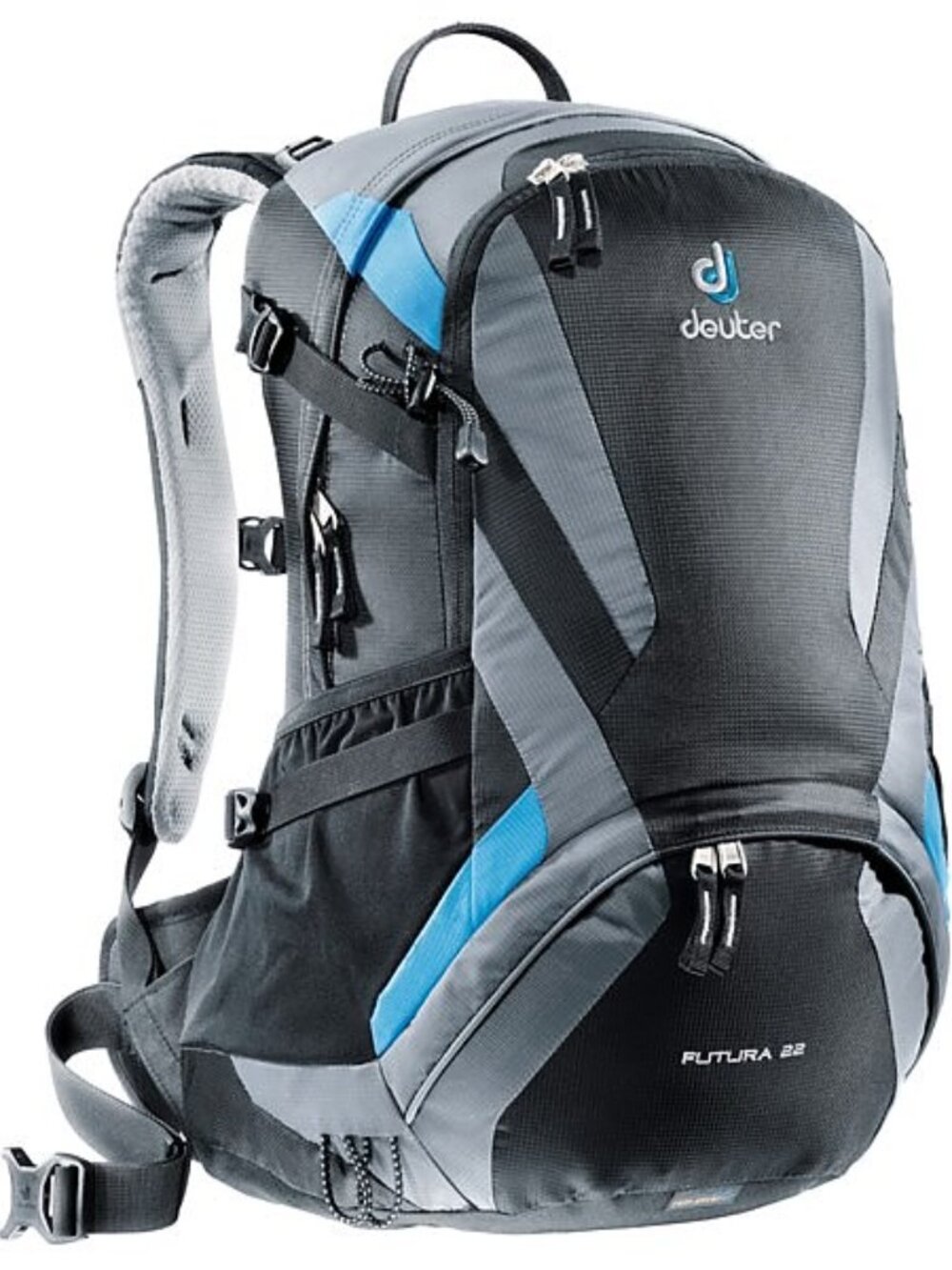 Deuter Sport Futura 22 Liter Backpack Day Pack Black Gray Blue, Like New Cond. - Picture 3 of 13
